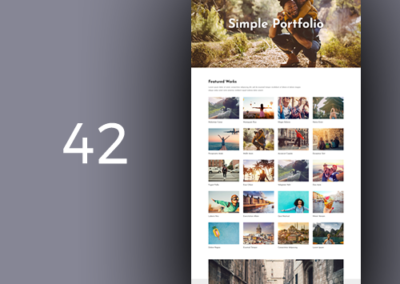 0042 – Portafolio simple