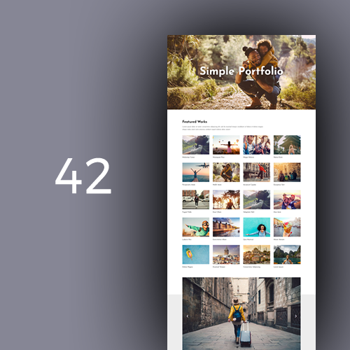 0042 – Portafolio simple